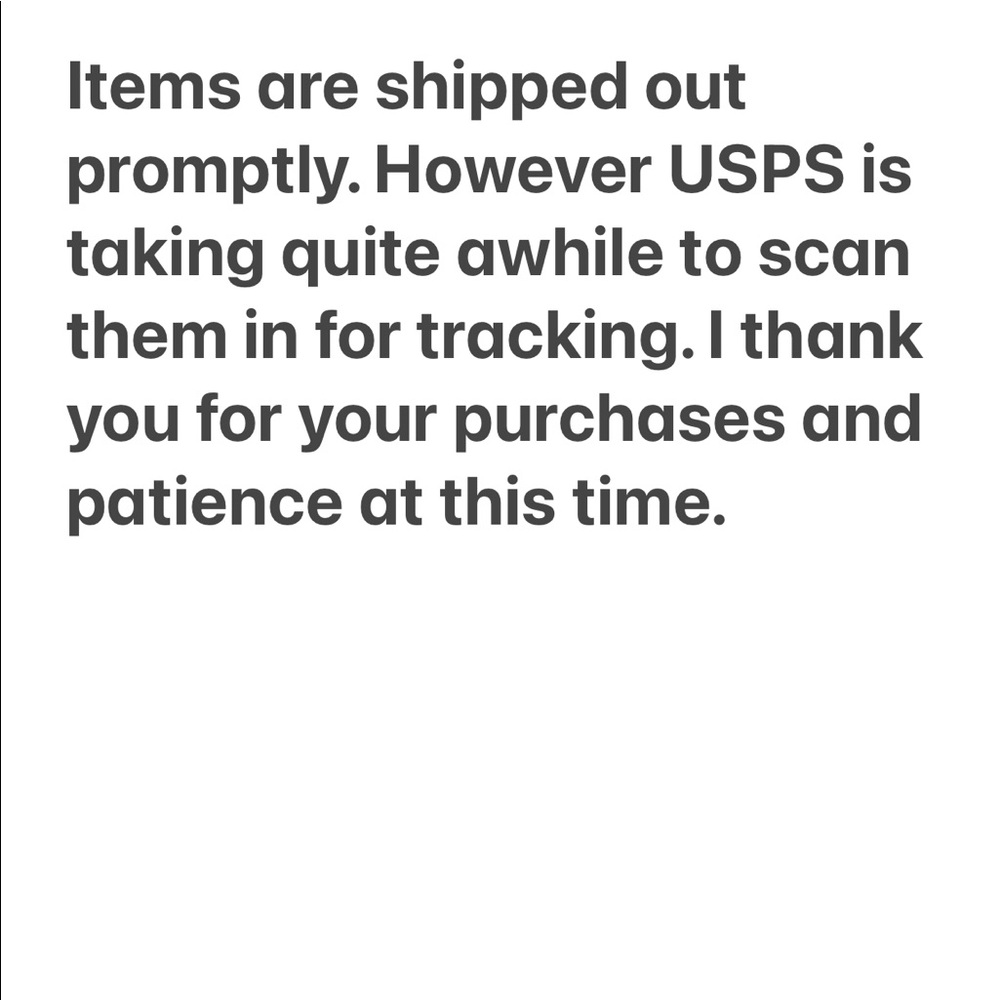 Thank you for your purchases